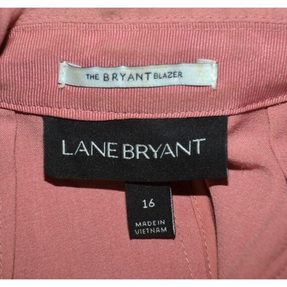 Lane Bryant Womens Size 16 Dusty Rose The Bryant Blazer Work Travel One Button - Picture 10 of 12